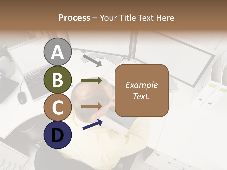 Chair Character Trategy PowerPoint Template