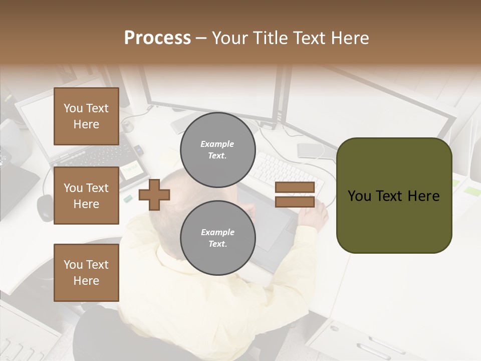 Chair Character Trategy PowerPoint Template