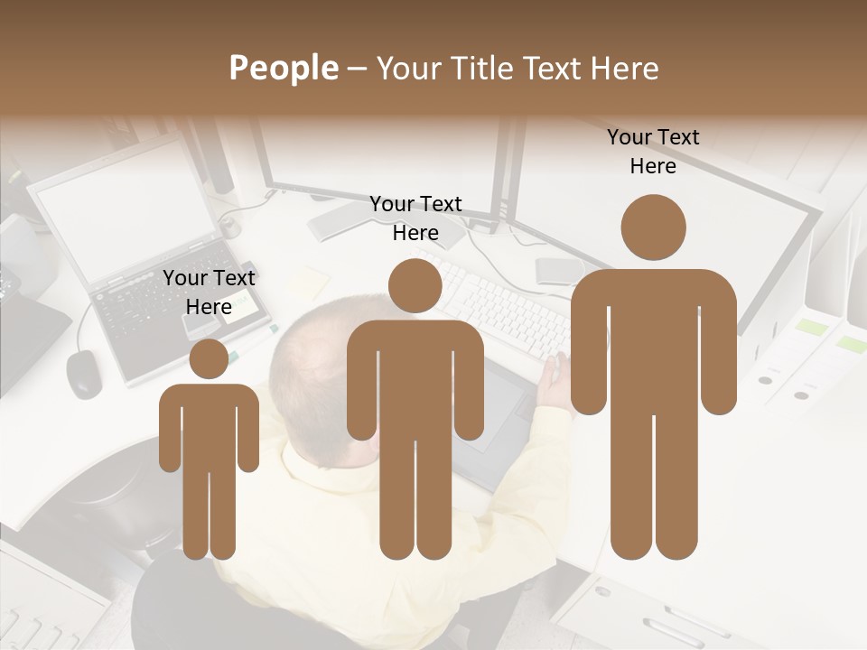 Chair Character Trategy PowerPoint Template