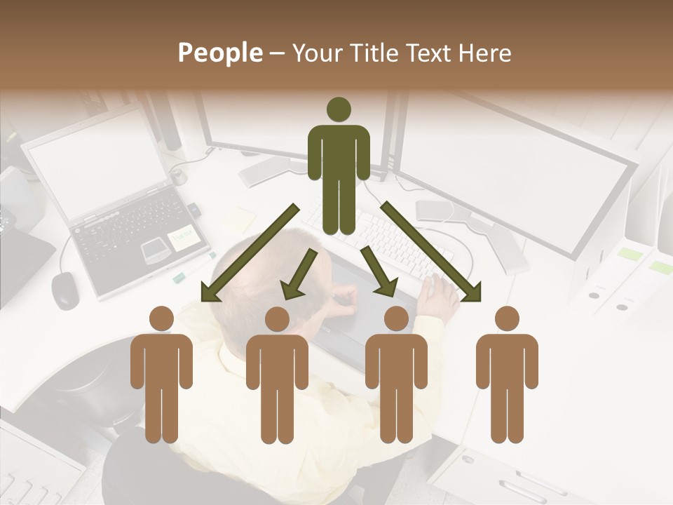 Chair Character Trategy PowerPoint Template