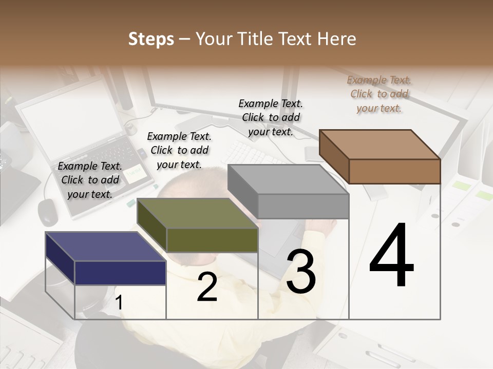 Chair Character Trategy PowerPoint Template
