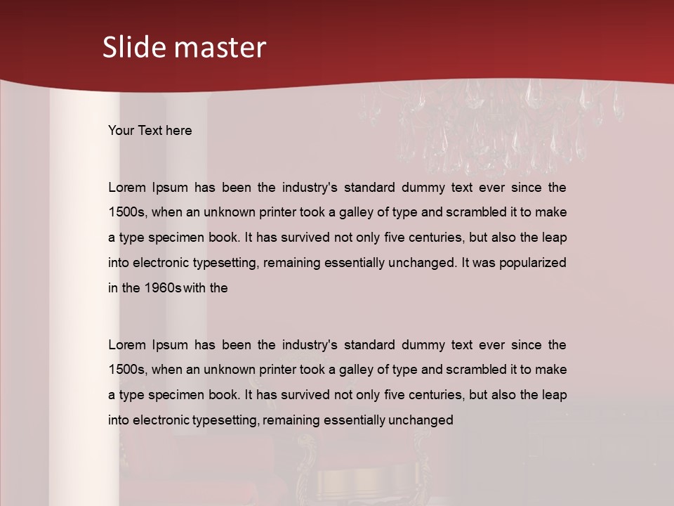 Chair Character Trategy PowerPoint Template