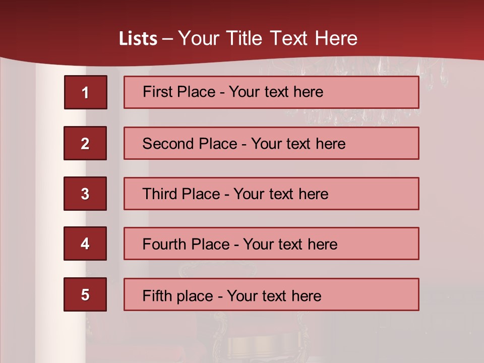 Chair Character Trategy PowerPoint Template