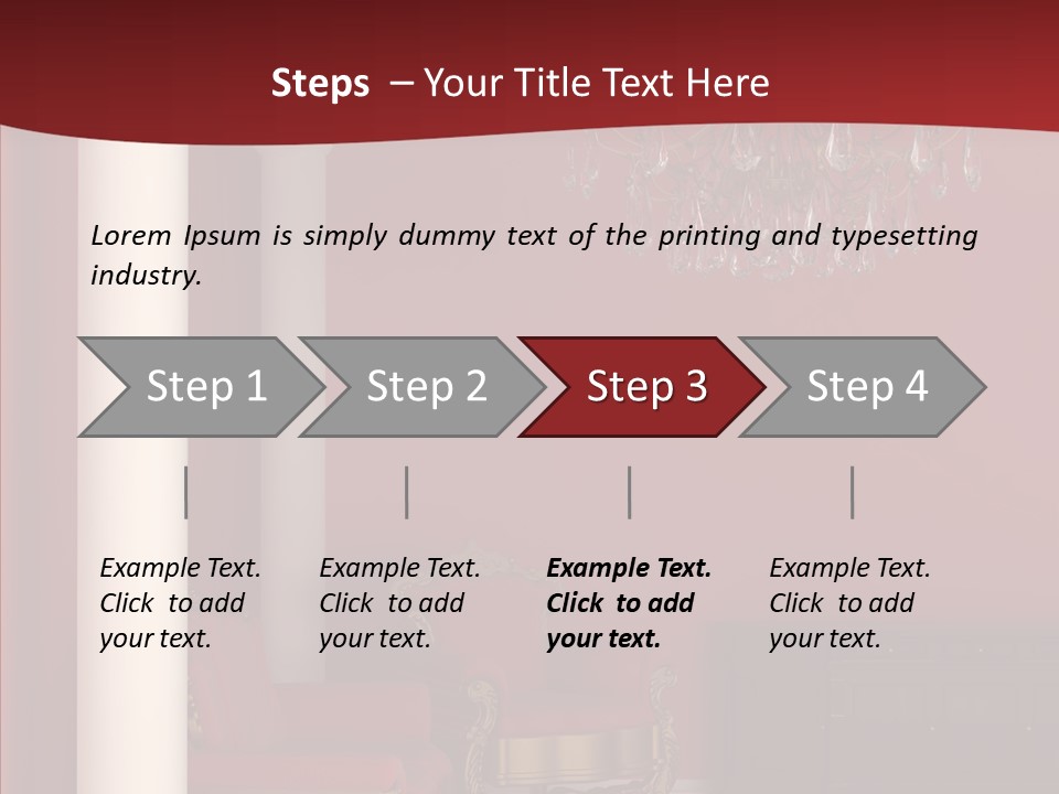 Chair Character Trategy PowerPoint Template