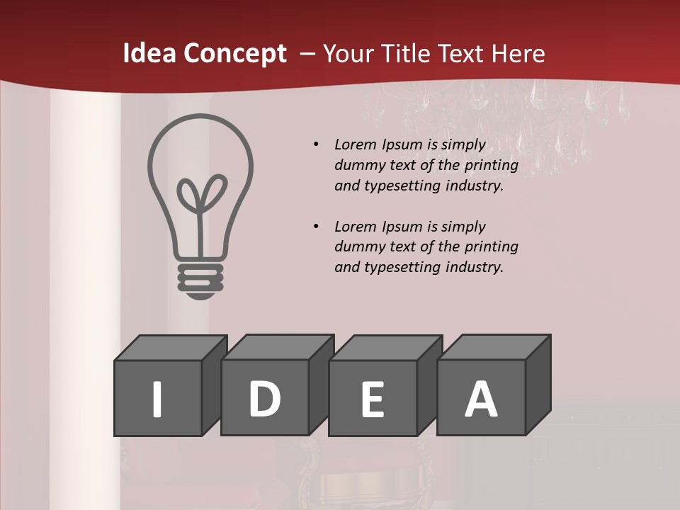 Chair Character Trategy PowerPoint Template