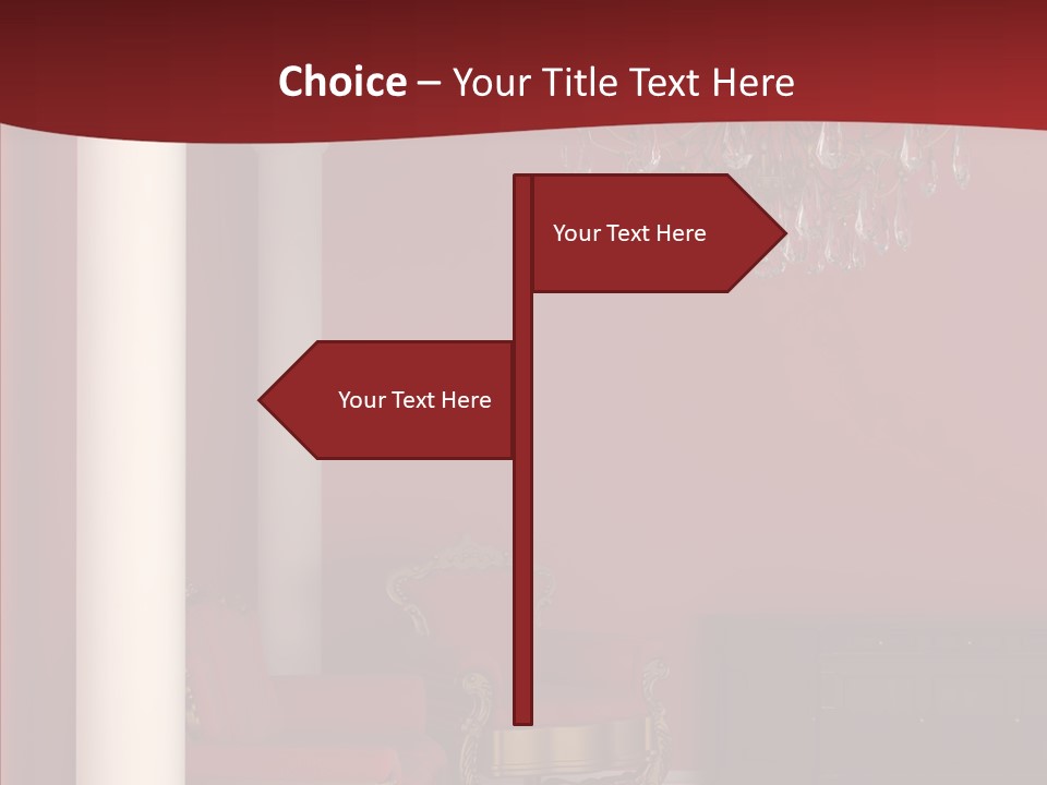 Chair Character Trategy PowerPoint Template