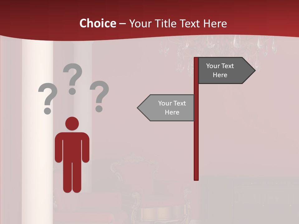 Chair Character Trategy PowerPoint Template