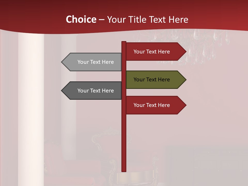 Chair Character Trategy PowerPoint Template