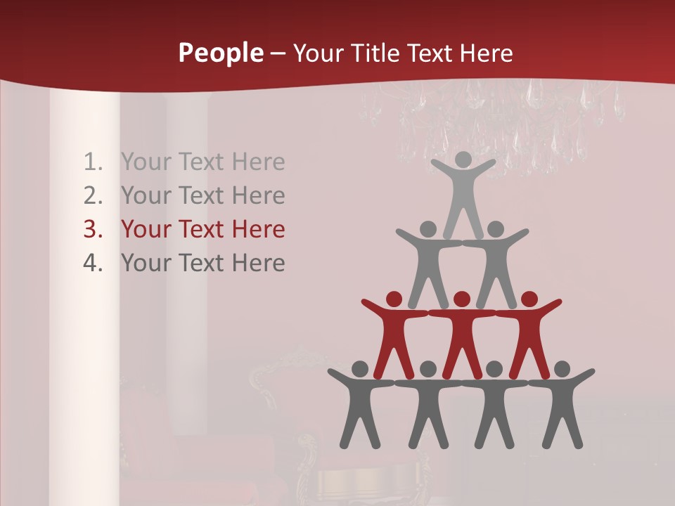 Chair Character Trategy PowerPoint Template