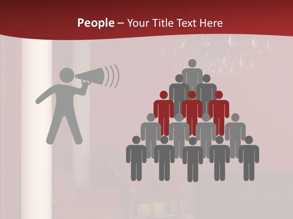 Chair Character Trategy PowerPoint Template