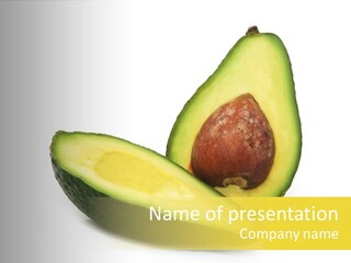 Avocado Food Pit PowerPoint Template