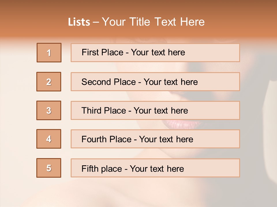 Lips Model Plumpy PowerPoint Template