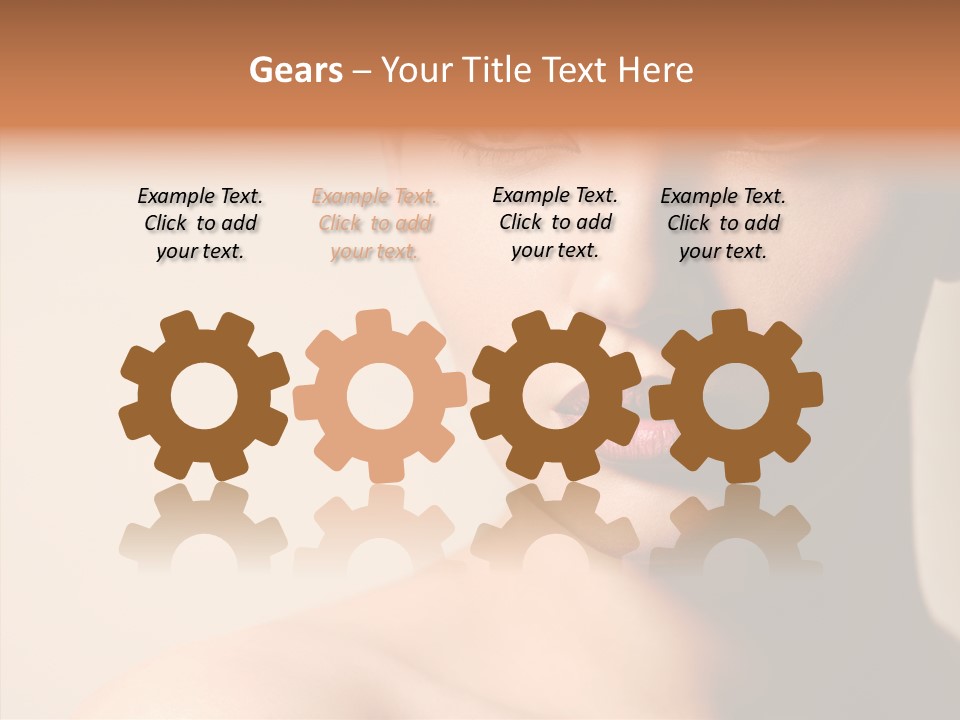 Lips Model Plumpy PowerPoint Template