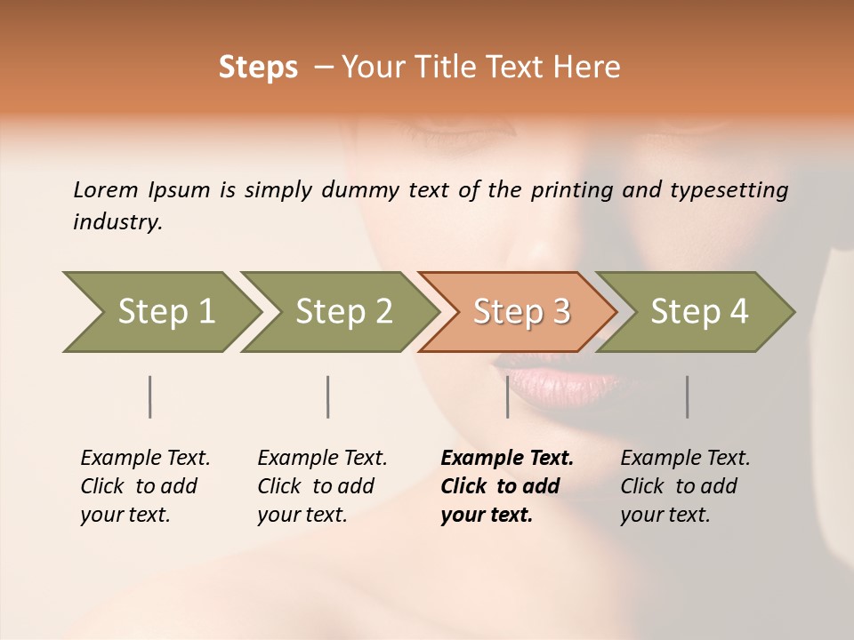 Lips Model Plumpy PowerPoint Template