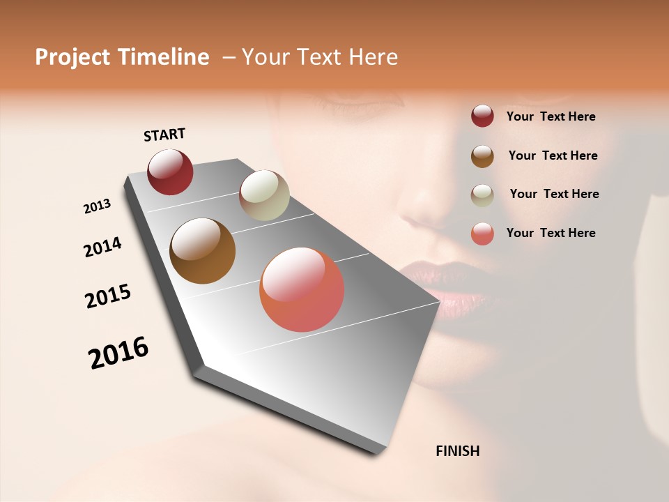 Lips Model Plumpy PowerPoint Template