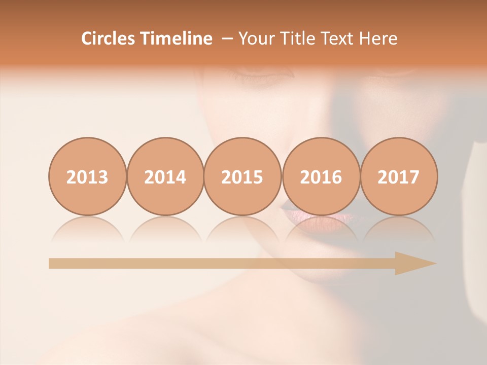 Lips Model Plumpy PowerPoint Template