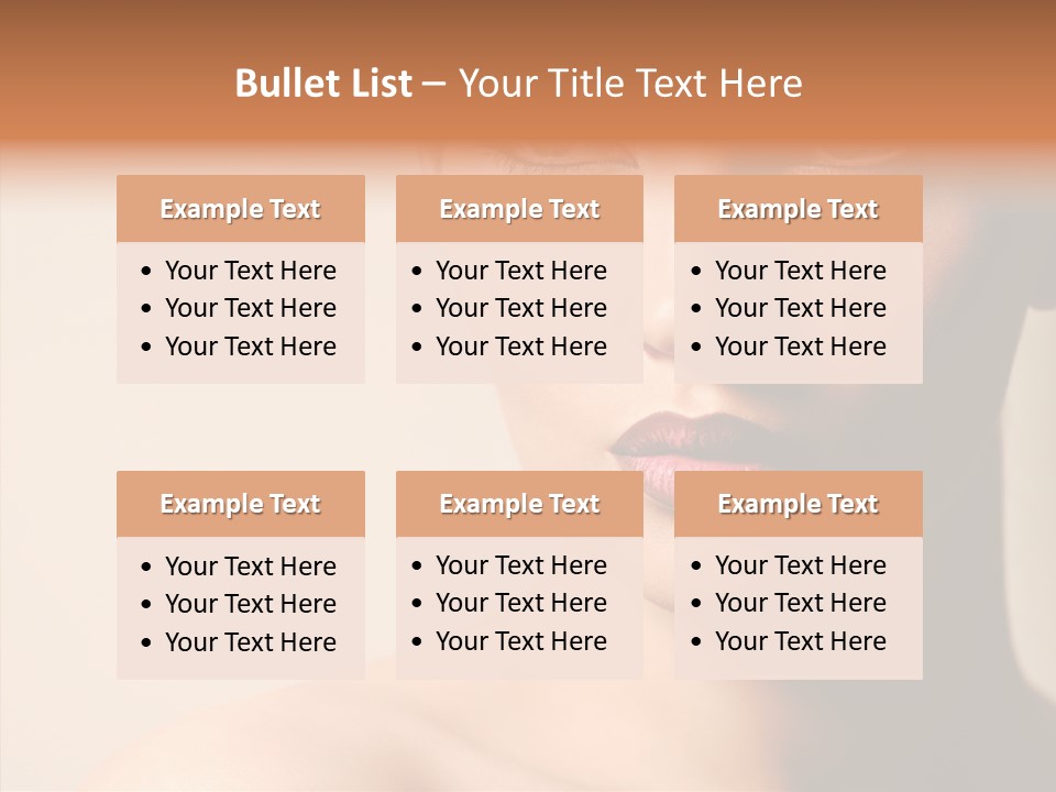 Lips Model Plumpy PowerPoint Template