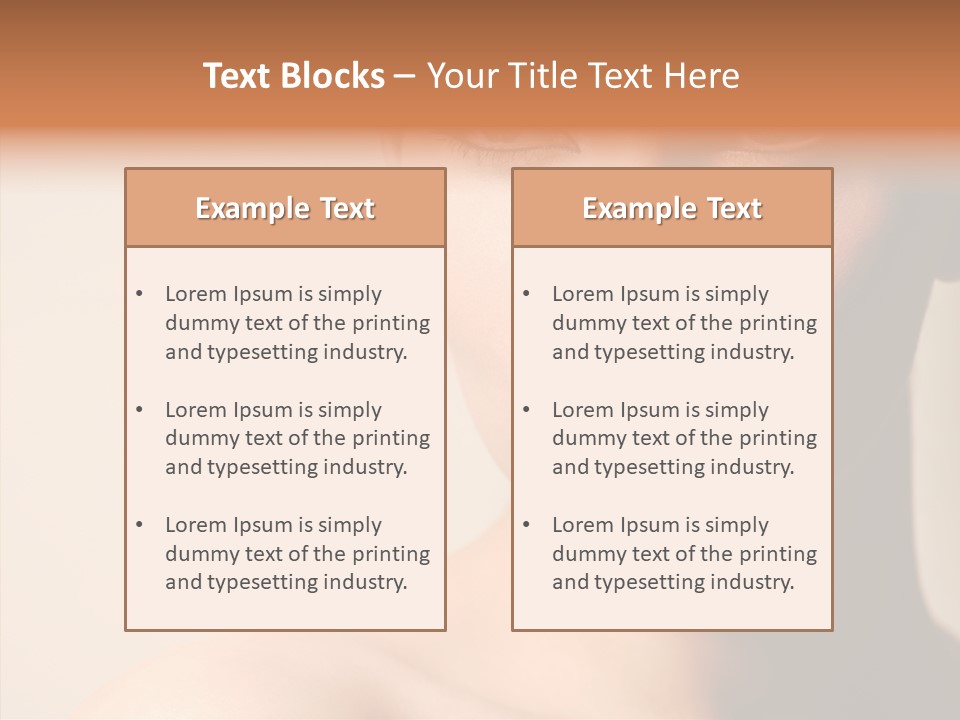 Lips Model Plumpy PowerPoint Template