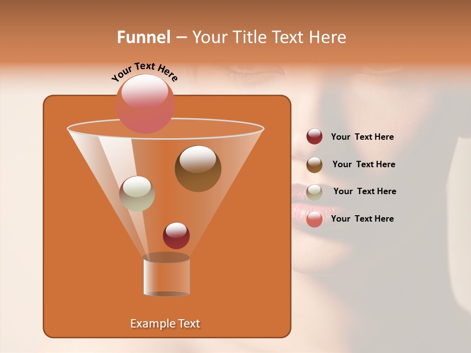 Lips Model Plumpy PowerPoint Template