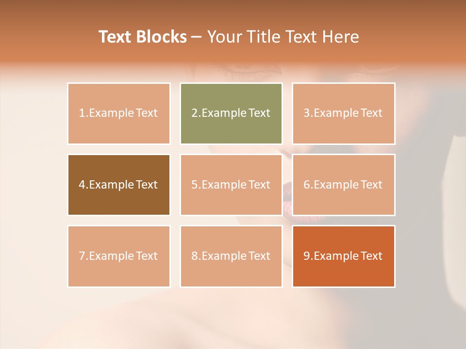 Lips Model Plumpy PowerPoint Template