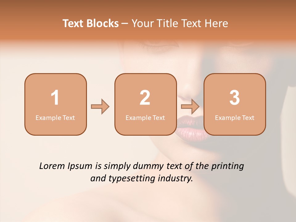 Lips Model Plumpy PowerPoint Template