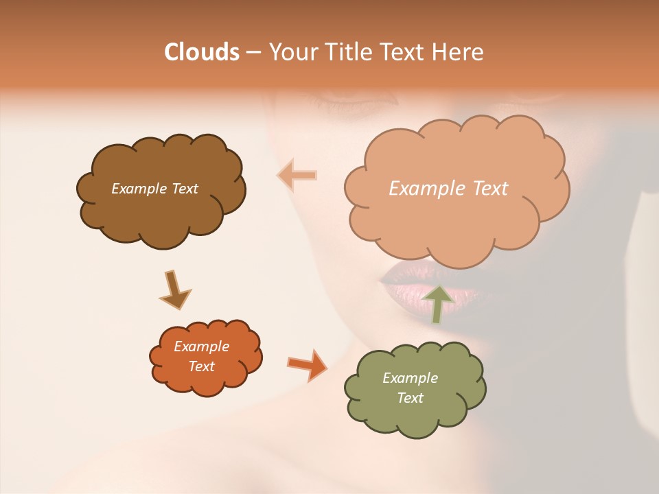 Lips Model Plumpy PowerPoint Template