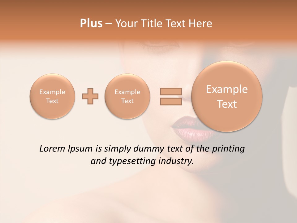 Lips Model Plumpy PowerPoint Template
