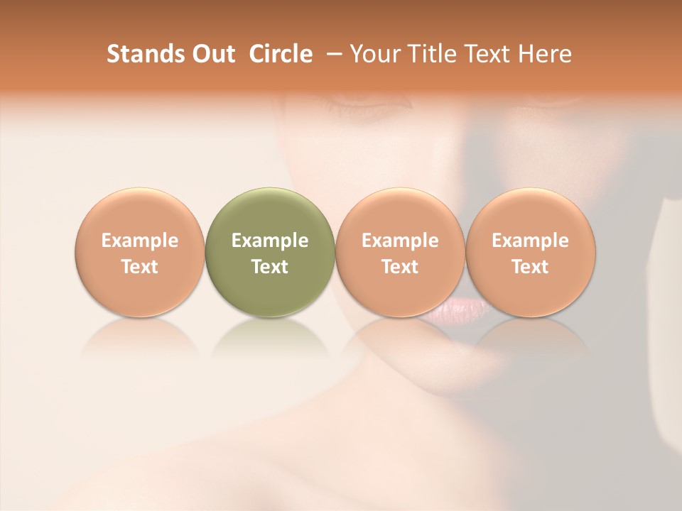 Lips Model Plumpy PowerPoint Template