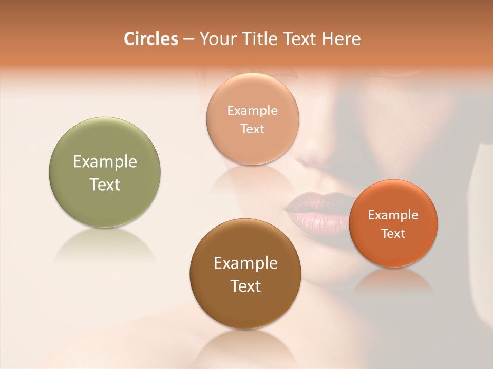 Lips Model Plumpy PowerPoint Template