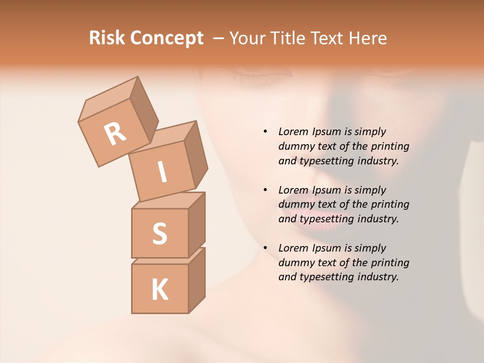 Lips Model Plumpy PowerPoint Template