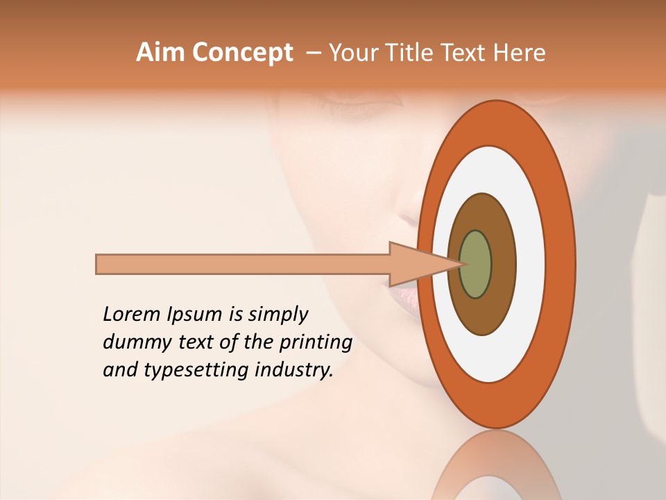 Lips Model Plumpy PowerPoint Template