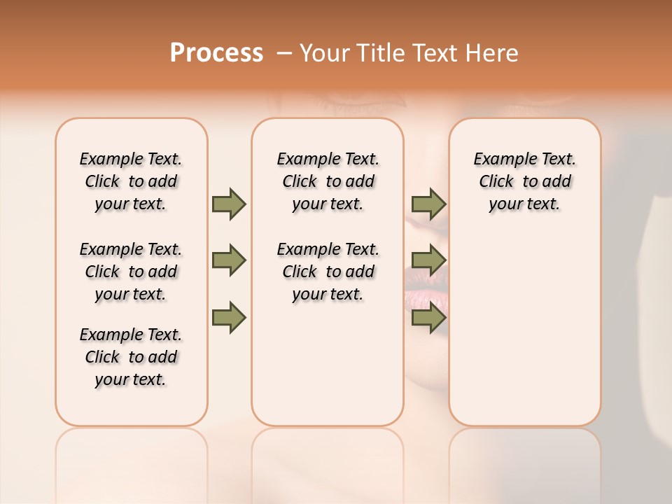 Lips Model Plumpy PowerPoint Template