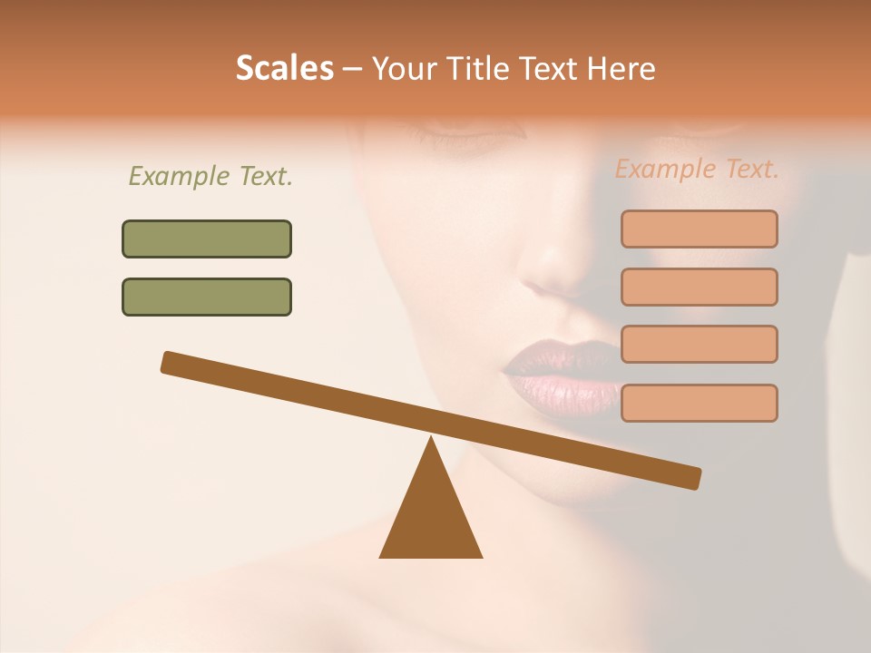Lips Model Plumpy PowerPoint Template