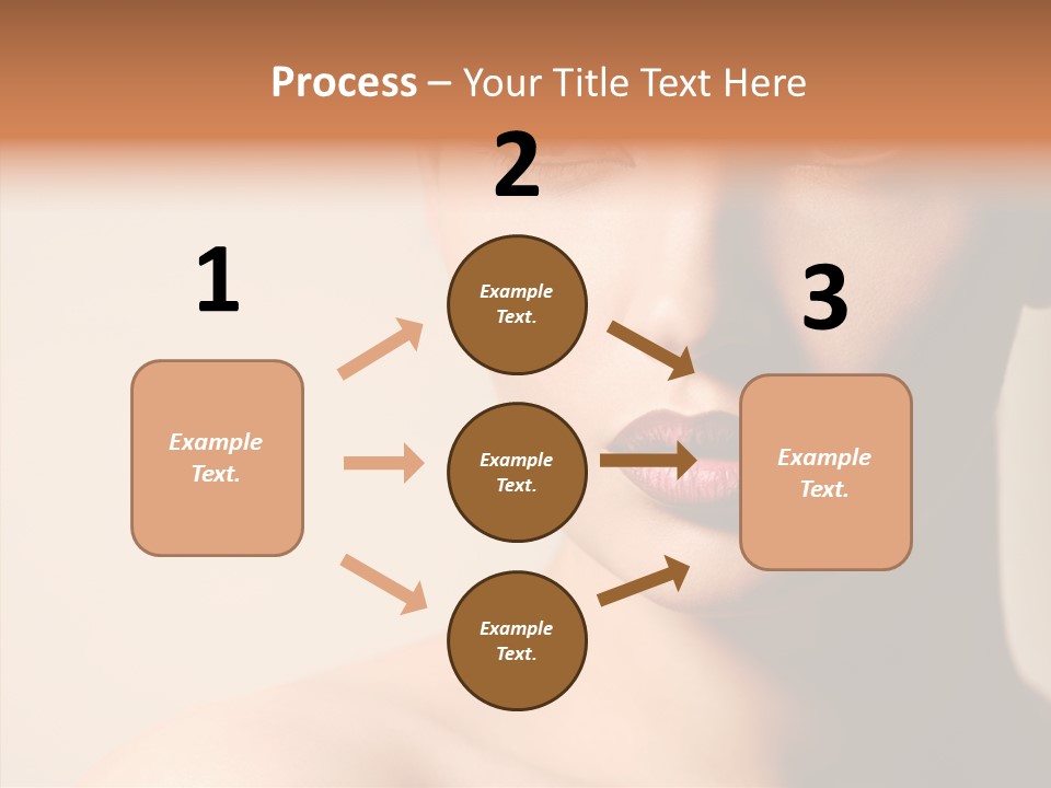 Lips Model Plumpy PowerPoint Template