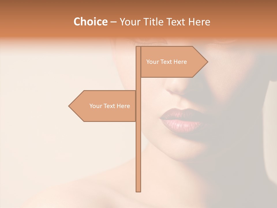 Lips Model Plumpy PowerPoint Template
