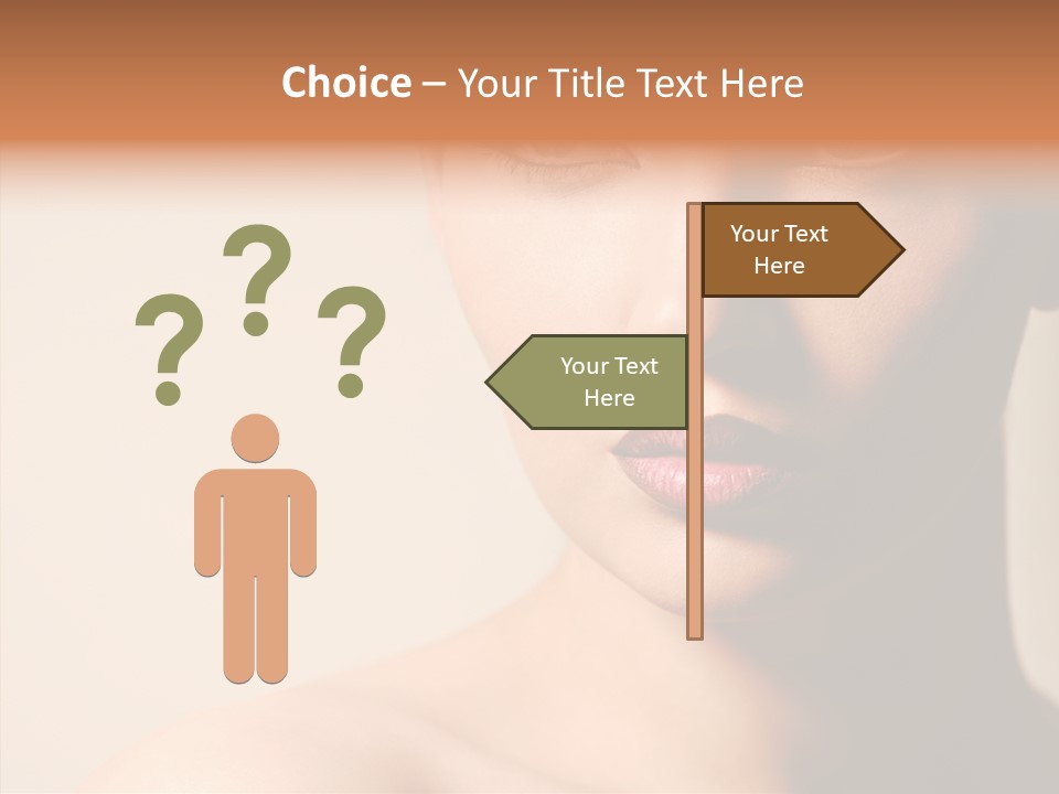 Lips Model Plumpy PowerPoint Template