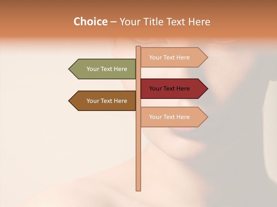 Lips Model Plumpy PowerPoint Template