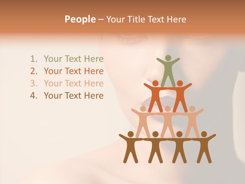 Lips Model Plumpy PowerPoint Template