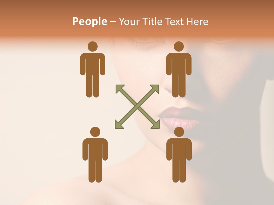 Lips Model Plumpy PowerPoint Template