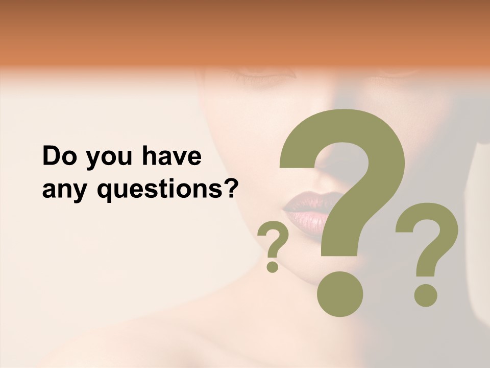 Lips Model Plumpy PowerPoint Template