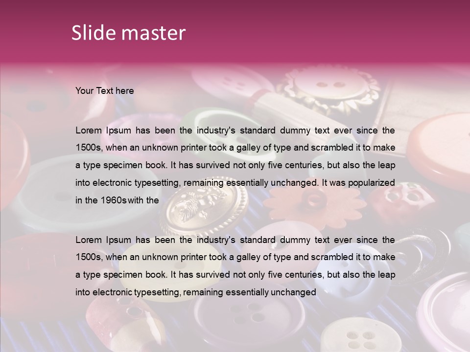 Security Variety Dressmaking PowerPoint Template