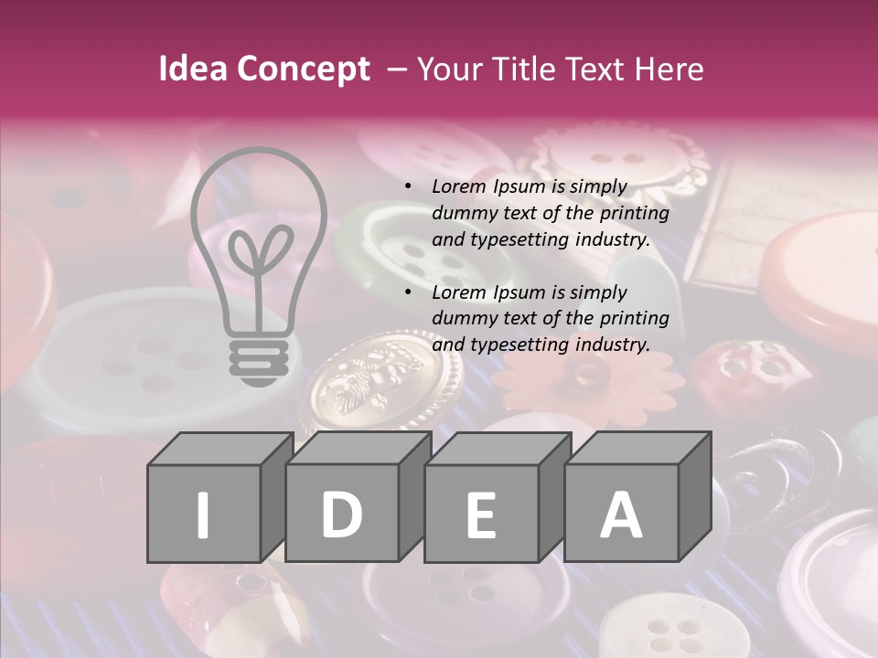 Security Variety Dressmaking PowerPoint Template