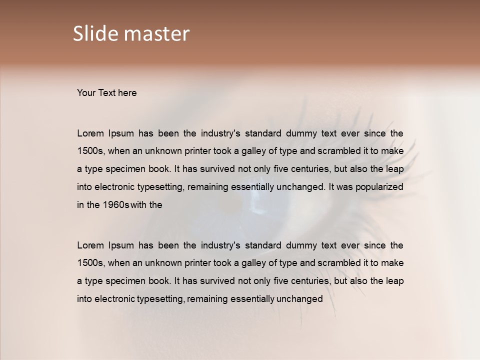 Dilate Lashes Inspect PowerPoint Template