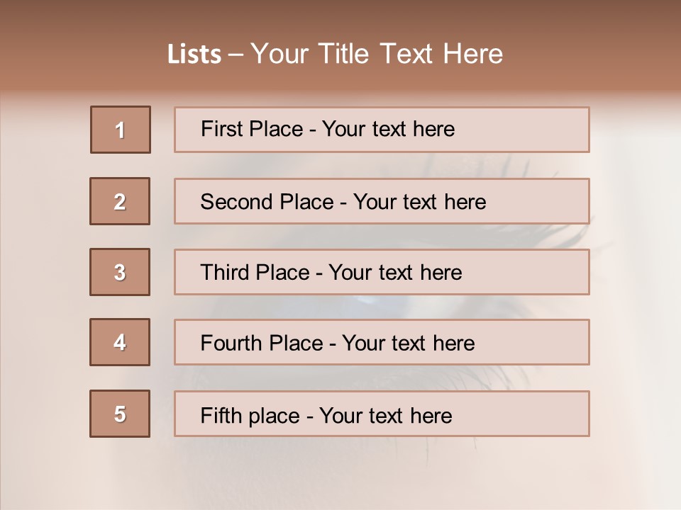Dilate Lashes Inspect PowerPoint Template