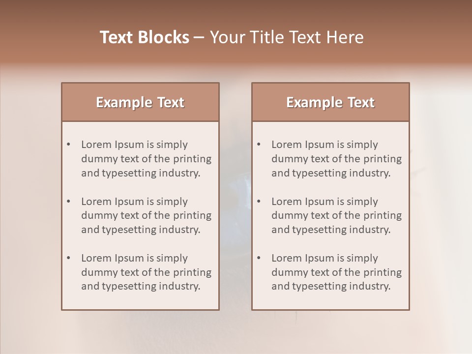 Dilate Lashes Inspect PowerPoint Template