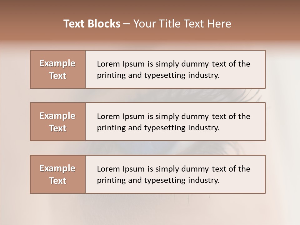 Dilate Lashes Inspect PowerPoint Template
