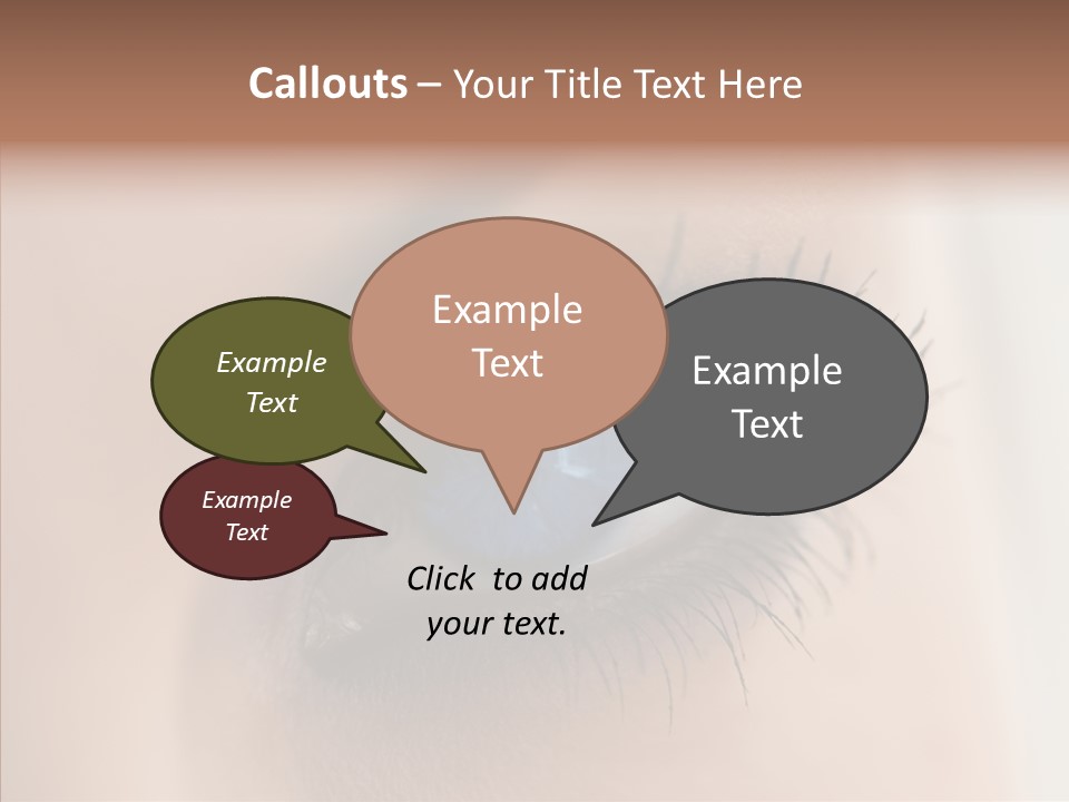 Dilate Lashes Inspect PowerPoint Template