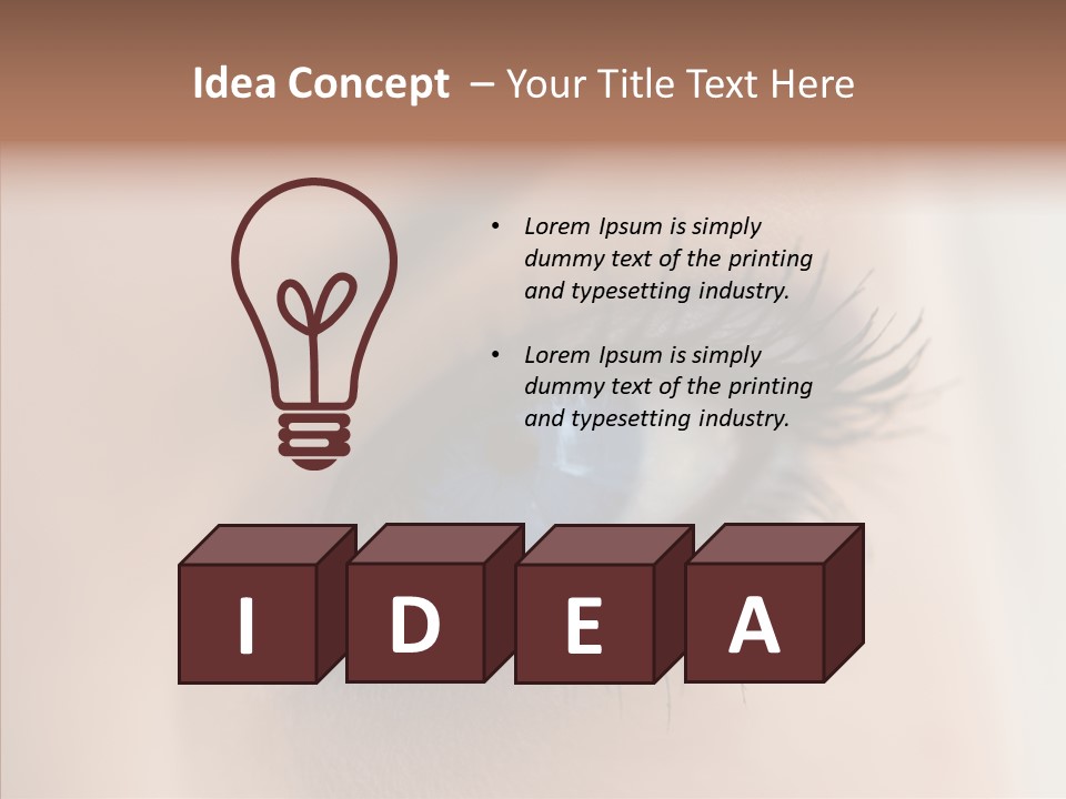 Dilate Lashes Inspect PowerPoint Template