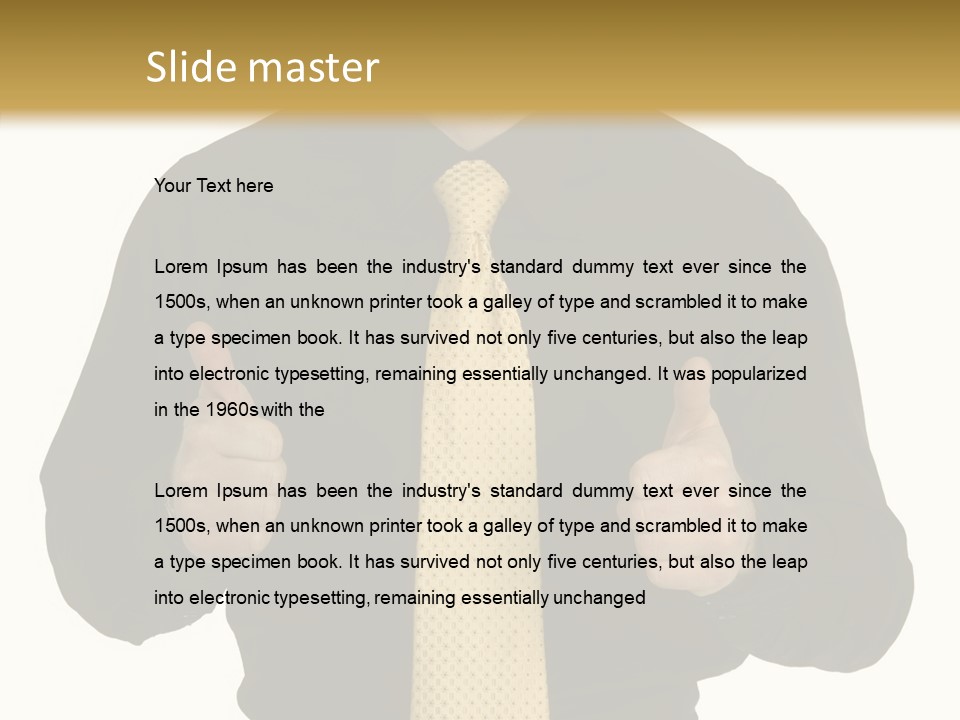 Fashion Executive Confidence PowerPoint Template