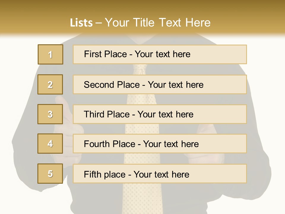 Fashion Executive Confidence PowerPoint Template